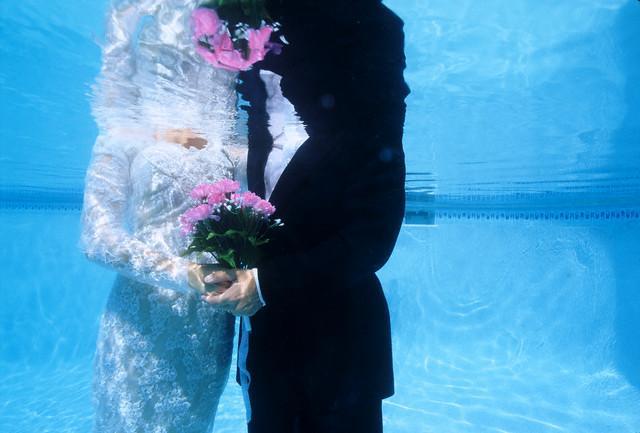 необычная свадьба - свадьба в воде